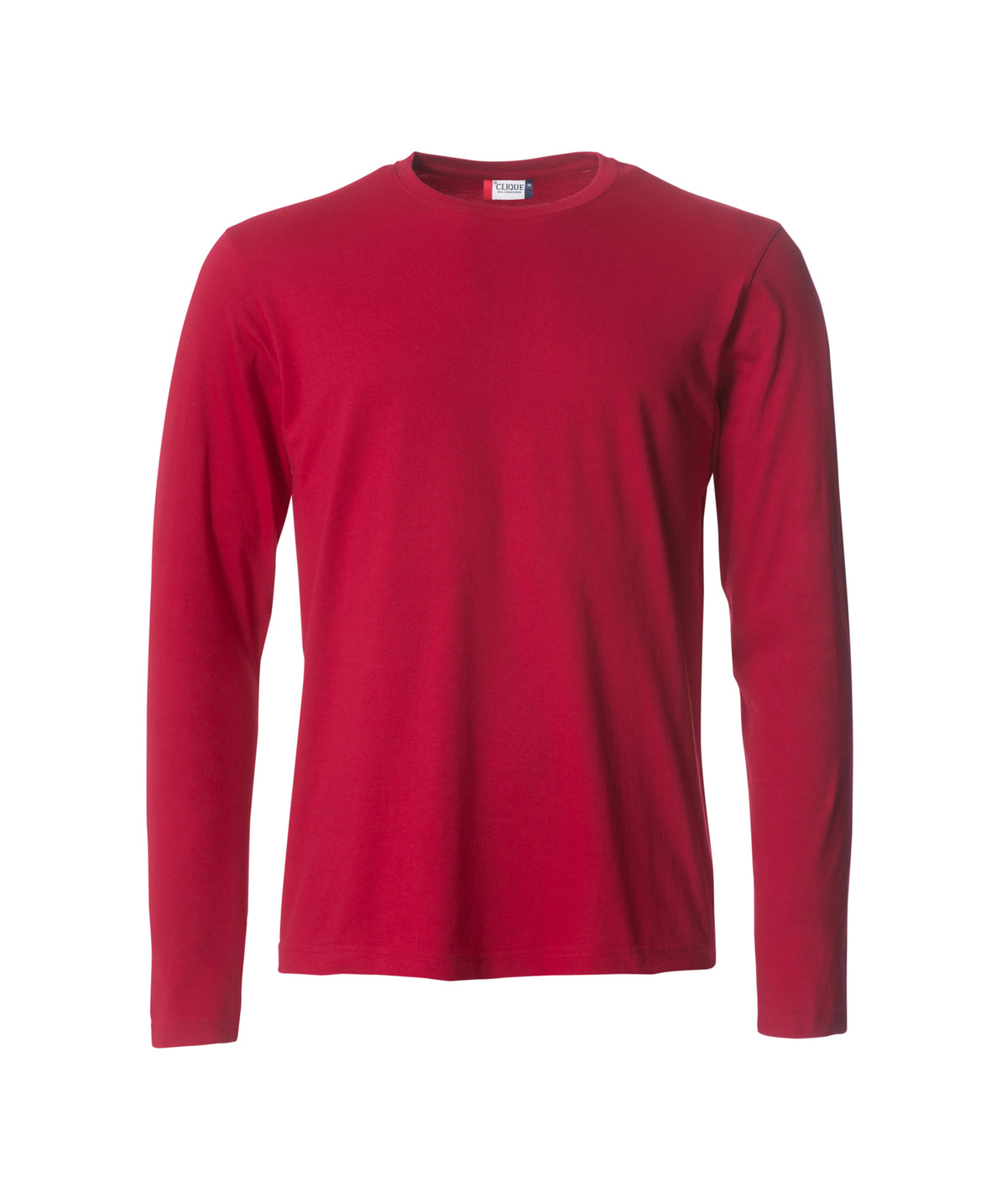 Clique Basic-T L/S – Rød – forside