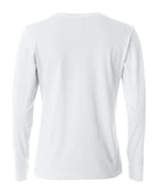 Clique Basic-T L/S – dame – Hvit – bakside