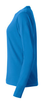Clique Basic-T L/S – dame – Kongeblå – venstre side