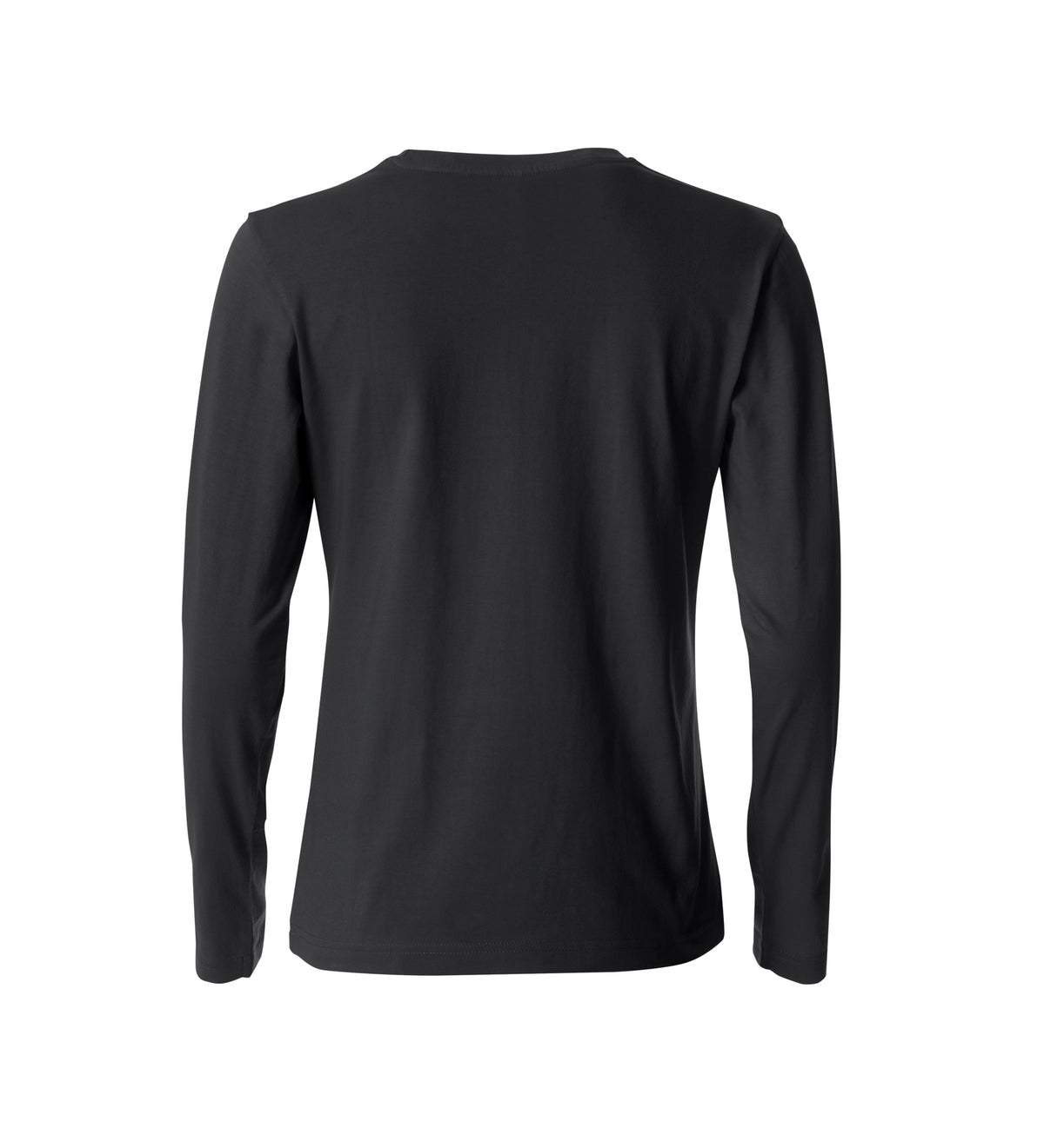 Clique Basic-T L/S – dame – Svart – bakside