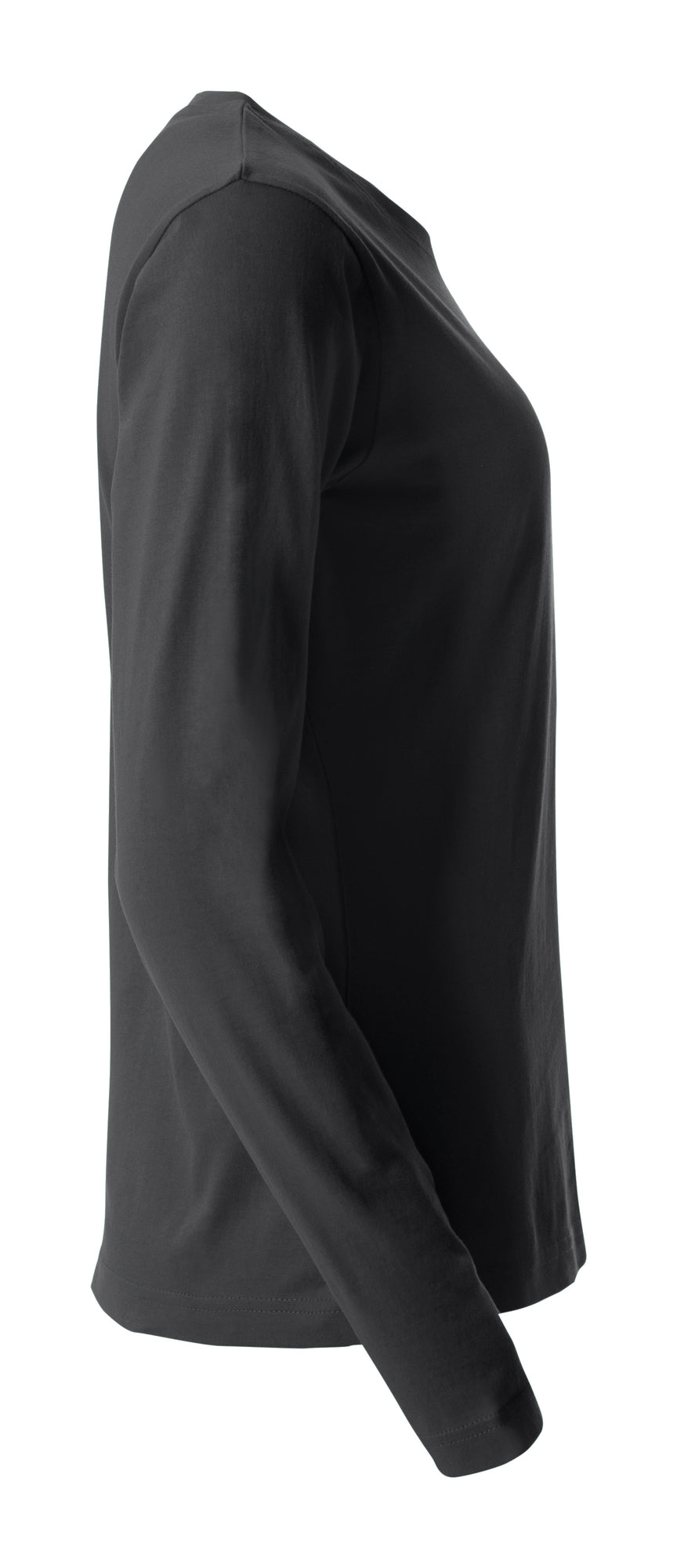 Clique Basic-T L/S – dame – Svart – høyre side