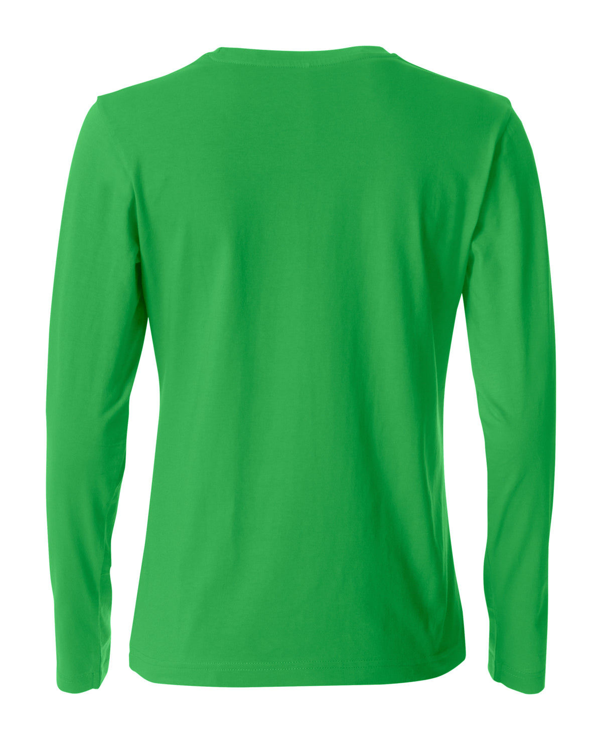 Clique Basic-T L/S – dame – Eplegrønn – bakside