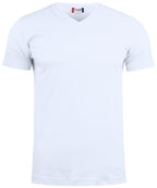 Clique Basic-T V-neck – Hvit – forside