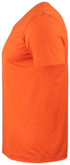 Clique Basic-T V-neck – Blodoransje – venstre side