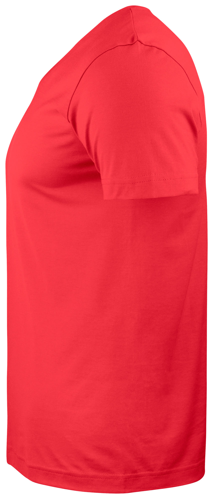 Clique Basic-T V-neck – Rød – venstre side