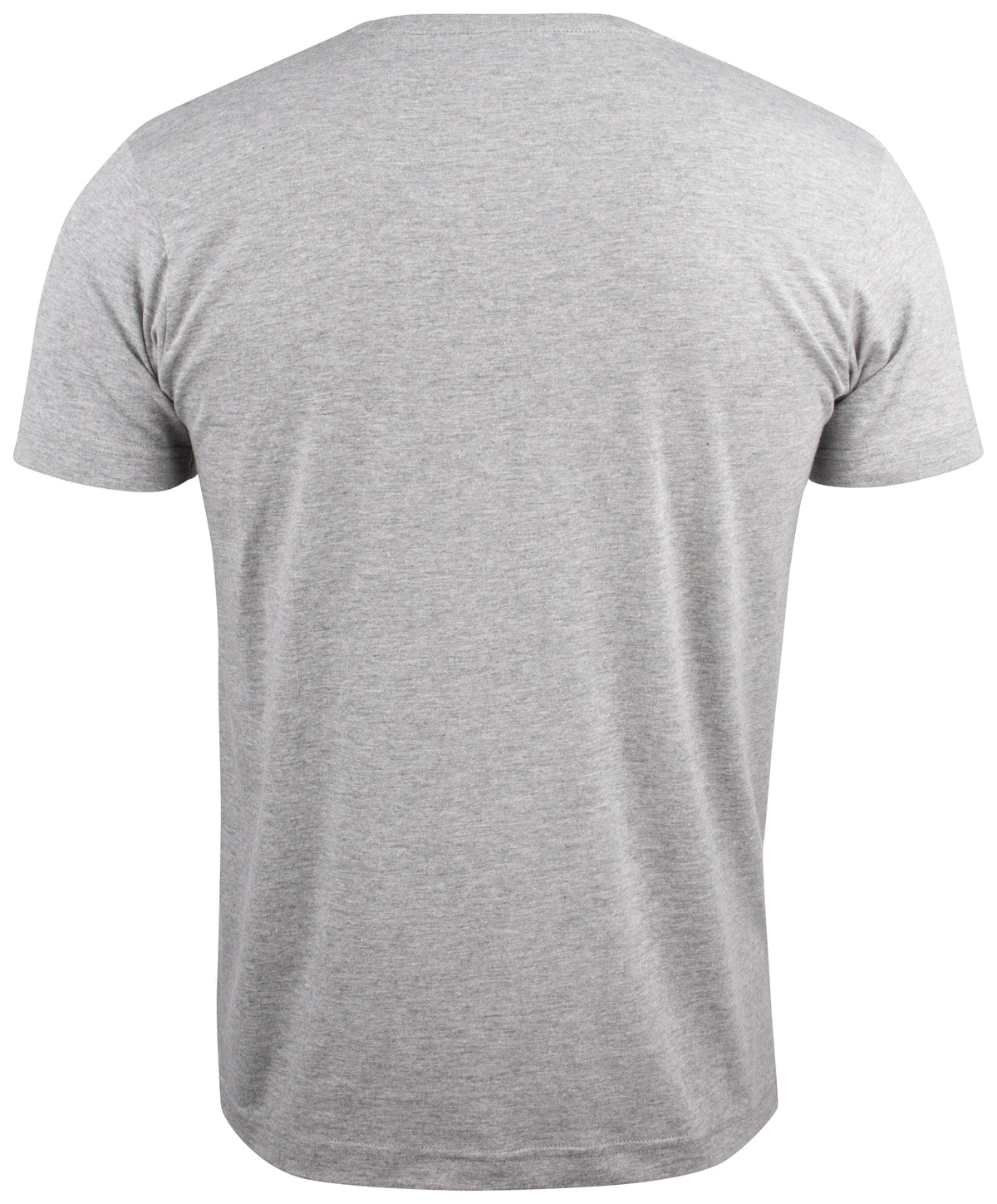 Clique Basic-T V-neck – Gråmelert – bakside