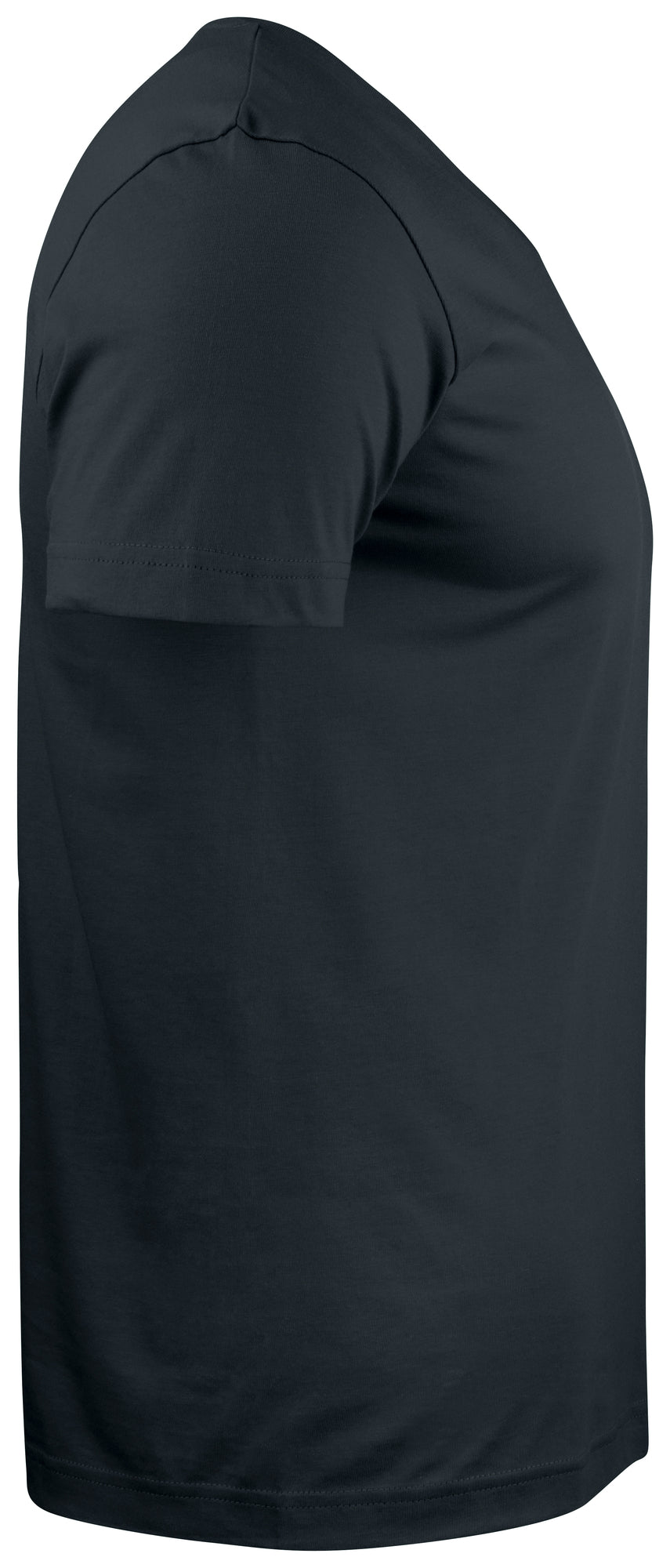 Clique Basic-T V-neck – Svart – høyre side