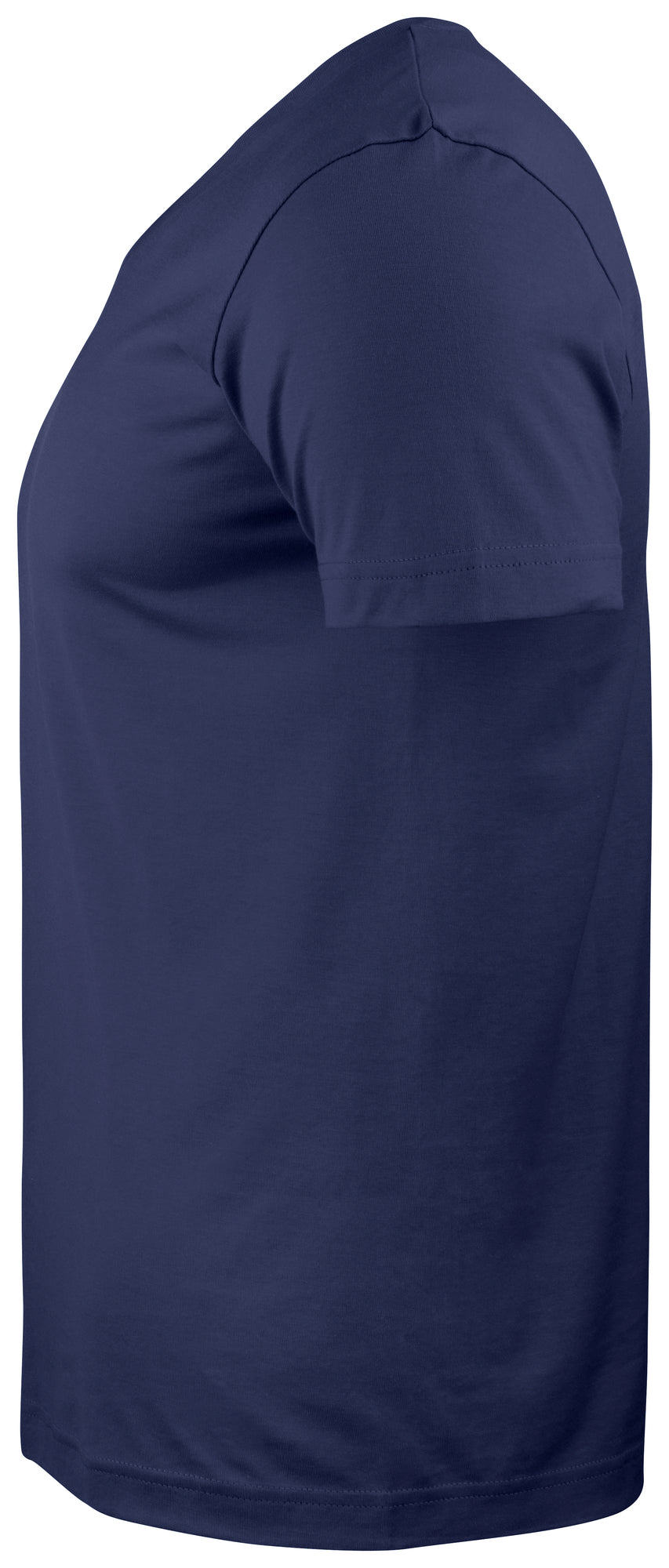 Clique Basic-T V-neck – Mørk marineblå – venstre side