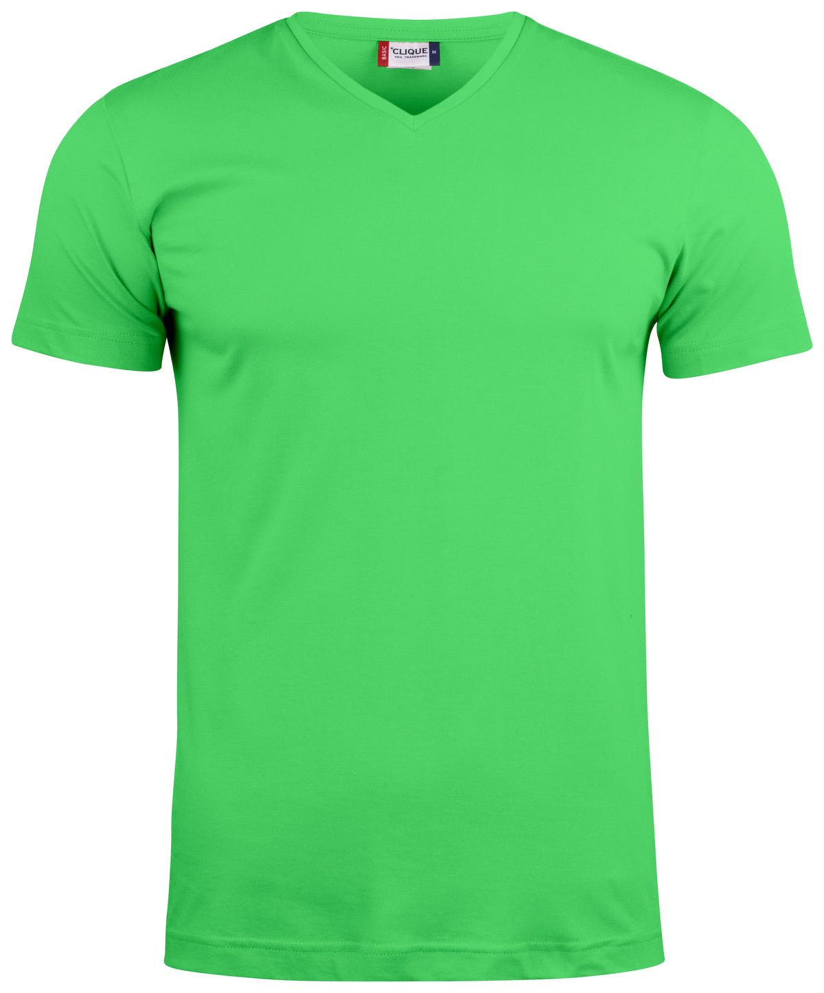 Clique Basic-T V-neck – Eplegrønn – forside