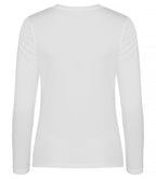 Clique Basic Active-T L/S – dame – Hvit – bakside