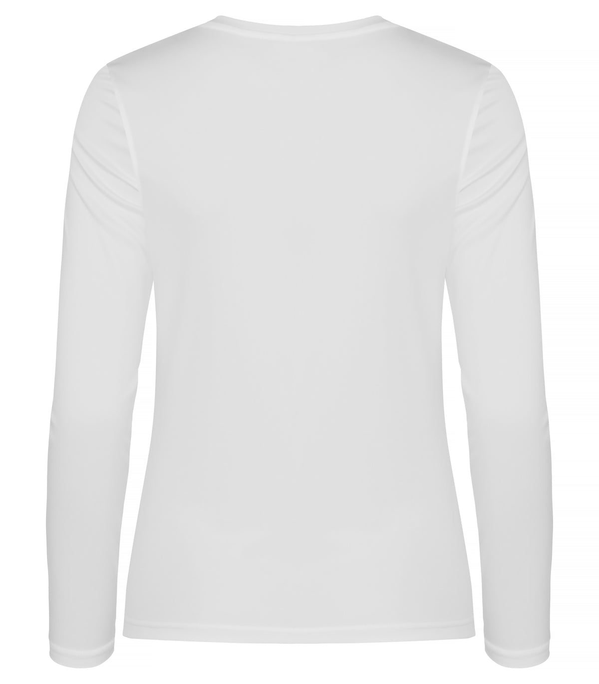 Clique Basic Active-T L/S – dame – Hvit – bakside