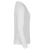 Clique Basic Active-T L/S – dame – Hvit – høyre side