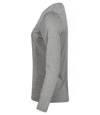 Clique Basic Active-T L/S – dame – Gråmelert – venstre side