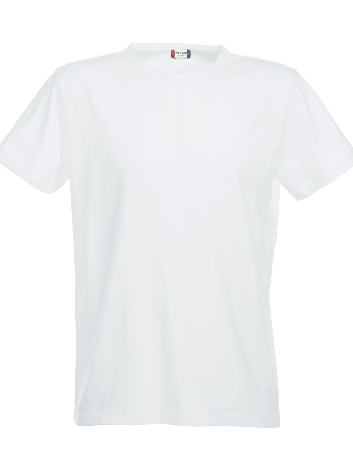 Clique Stretch-T – Hvit – forside
