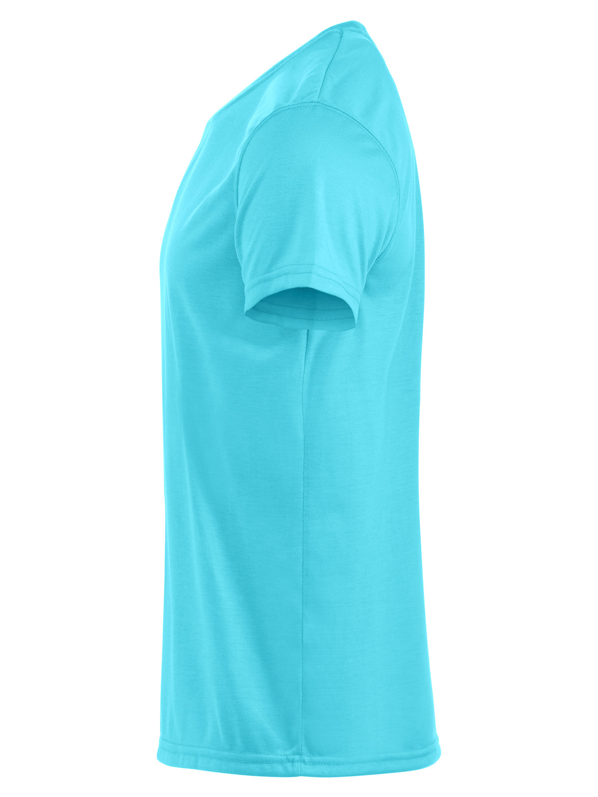 Clique Neon-T – Neonblå – venstre side