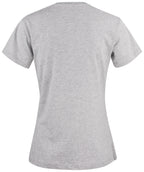 Clique Premium Fashion-T – dame – Gråmelert – bakside