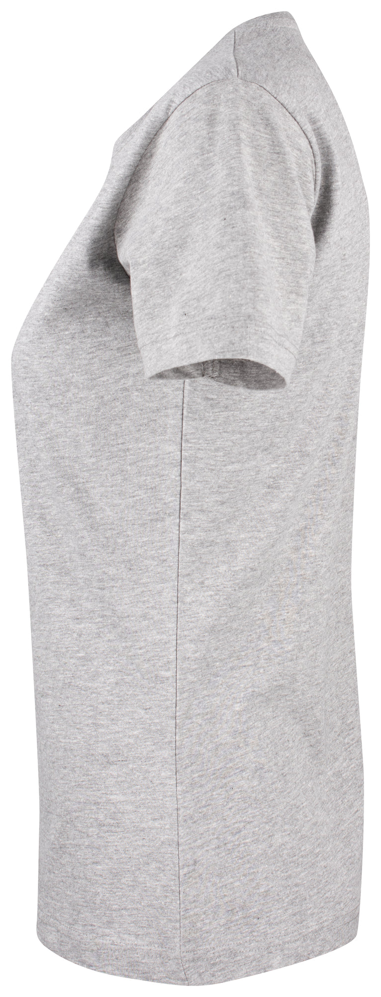 Clique Premium Fashion-T – dame – Gråmelert – venstre side