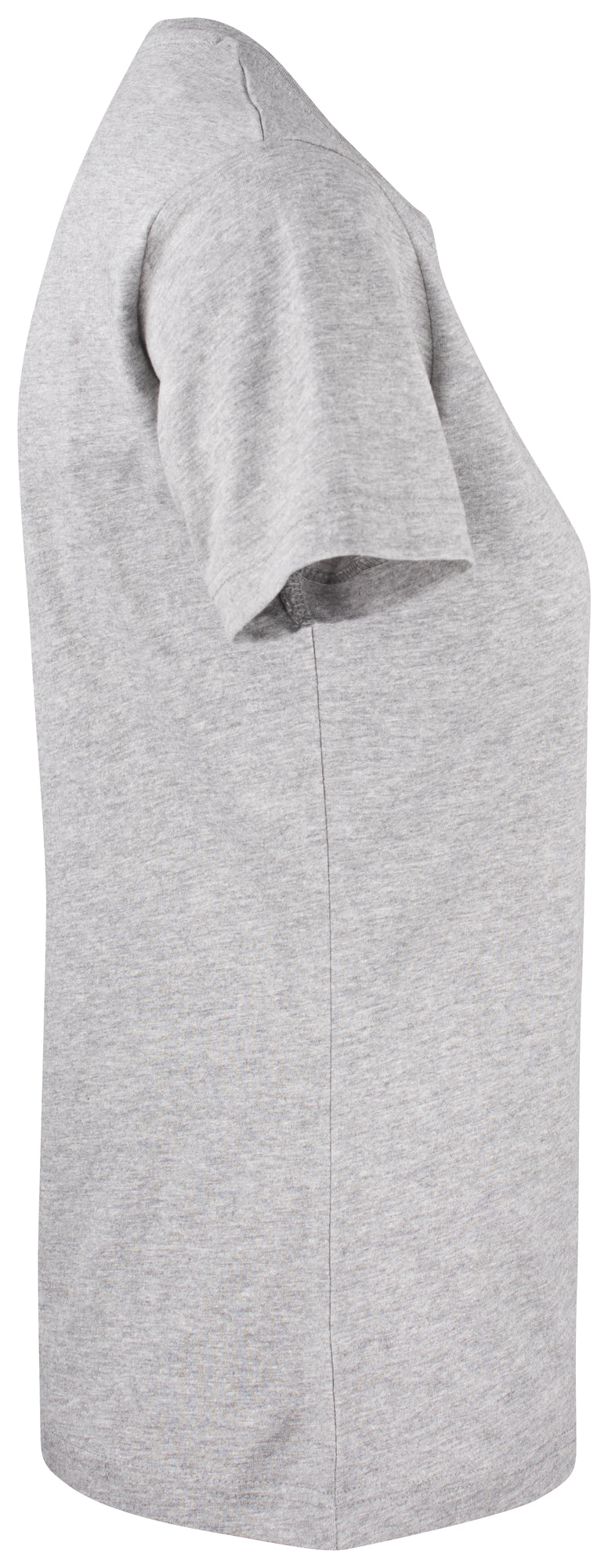 Clique Premium Fashion-T – dame – Gråmelert – høyre side