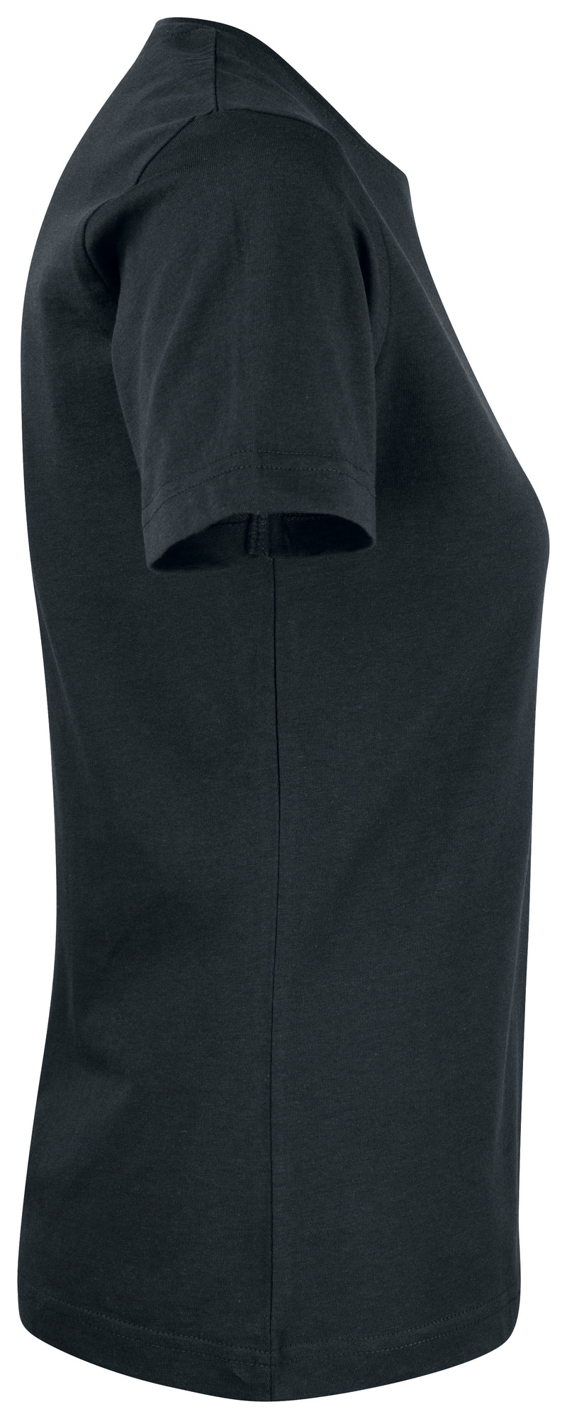 Clique Premium Fashion-T – dame – Svart – høyre side