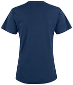 Clique Premium Fashion-T – dame – Mørk marineblå – bakside