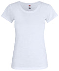 Clique Slub-T – dame – Hvit – forside