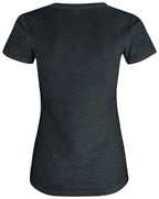 Clique Slub-T – dame – Svart – bakside