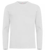 Clique Premium Fashion-T L/S – Hvit – forside