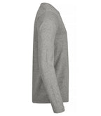 Clique Premium Fashion-T L/S – Gråmelert – produktbilde