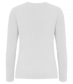 Clique Premium Fashion-T L/S – dame – Hvit – bakside