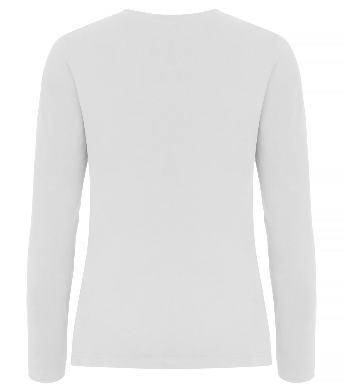 Clique Premium Fashion-T L/S – dame – Hvit – bakside