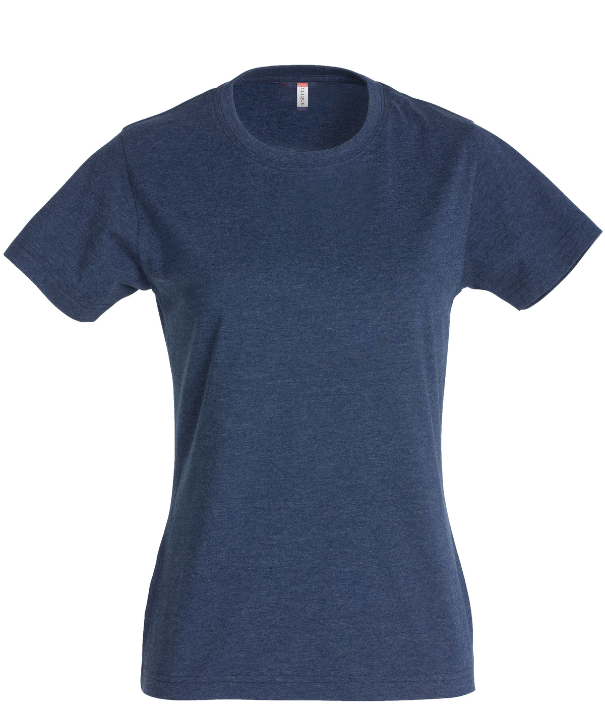 Clique New Classic-T – dame – Blåmelert – forside