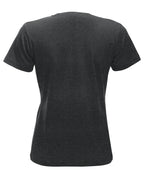 Clique New Classic-T – dame – Antrasittmelert – bakside