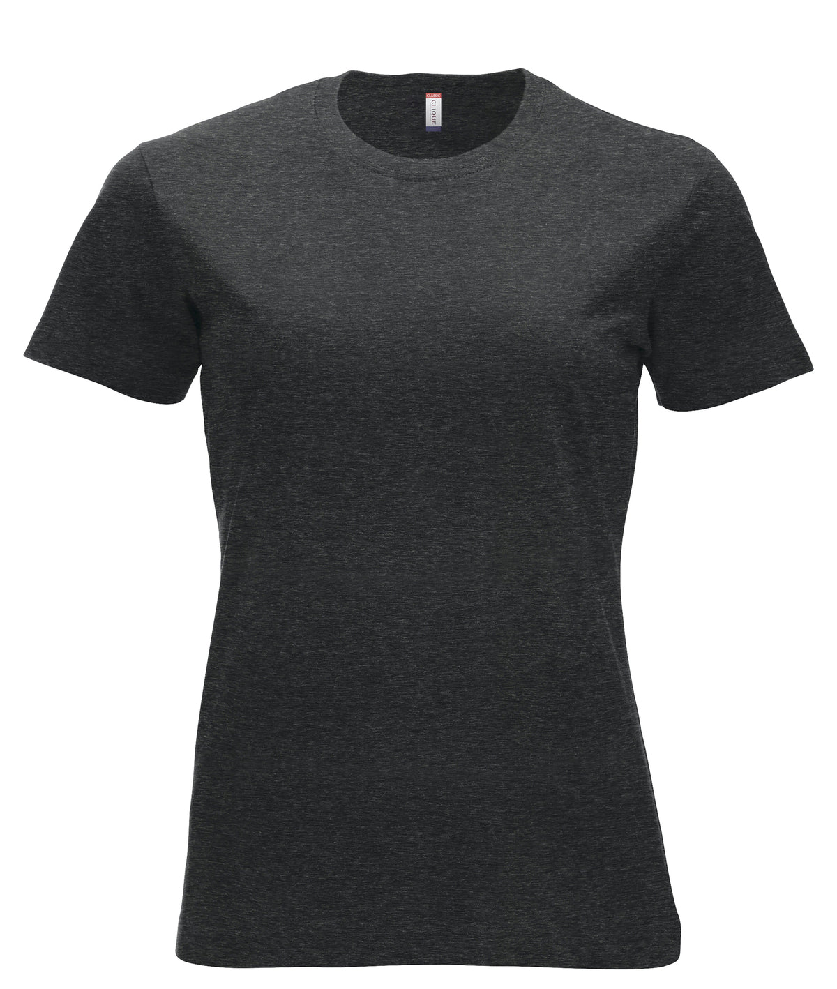 Clique New Classic-T – dame – Antrasittmelert – forside