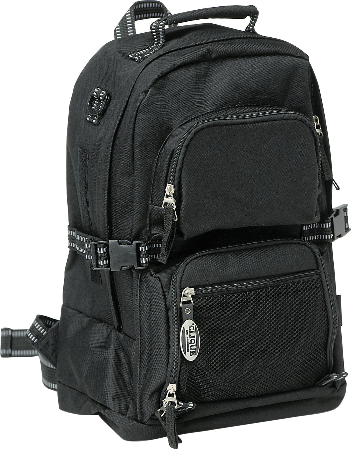 Clique Backpack – Svart – forside
