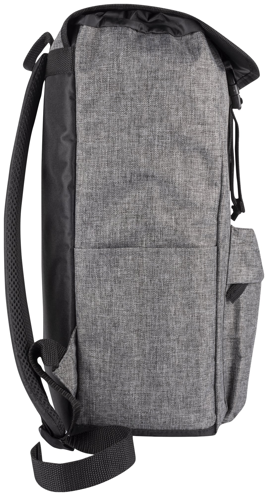 Clique Melange Backpack – Gråmelert – venstre side
