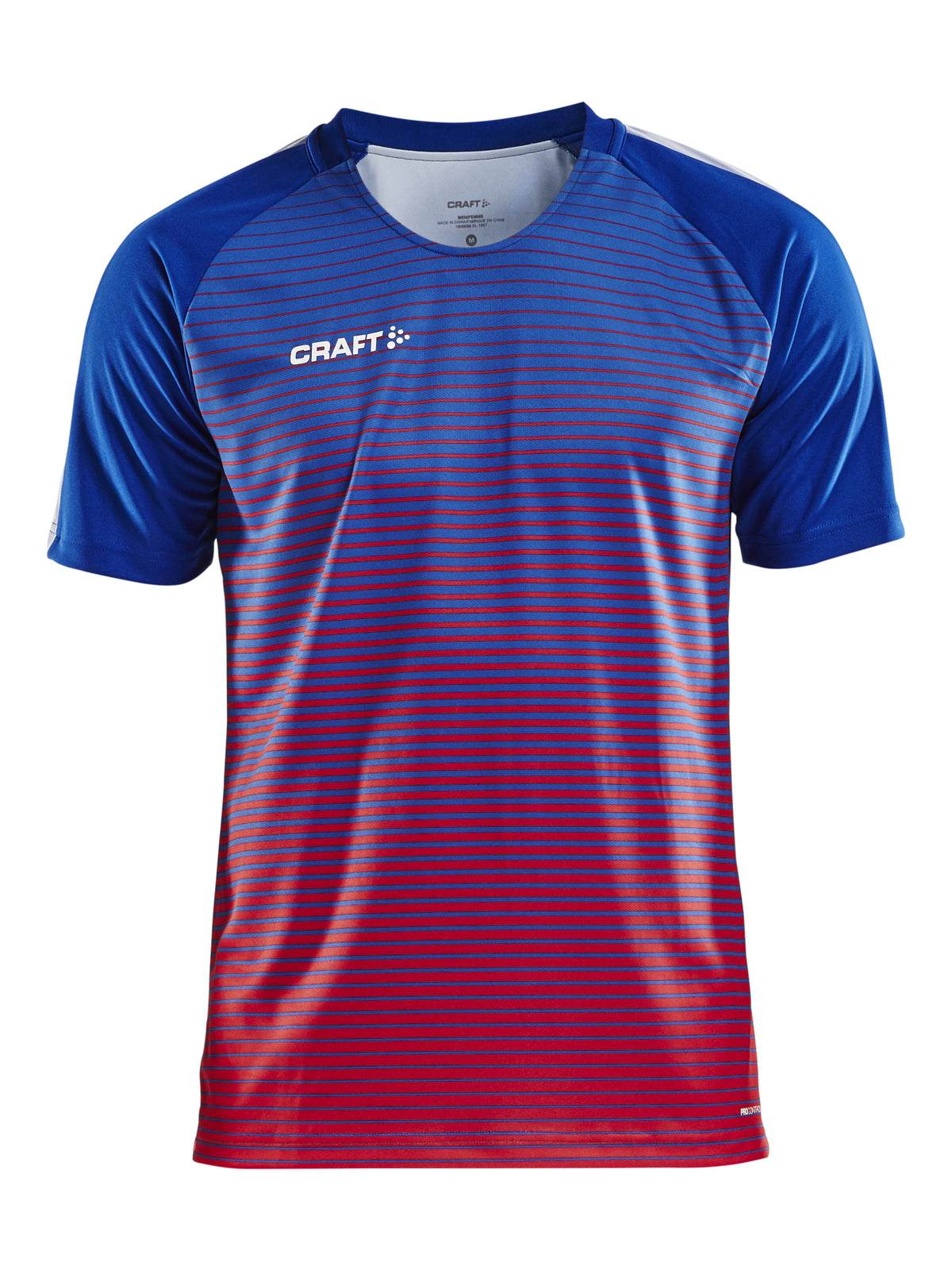 Craft Pro Control Stripe Jersey – herre – Club Cobolt / Klar rød, forside