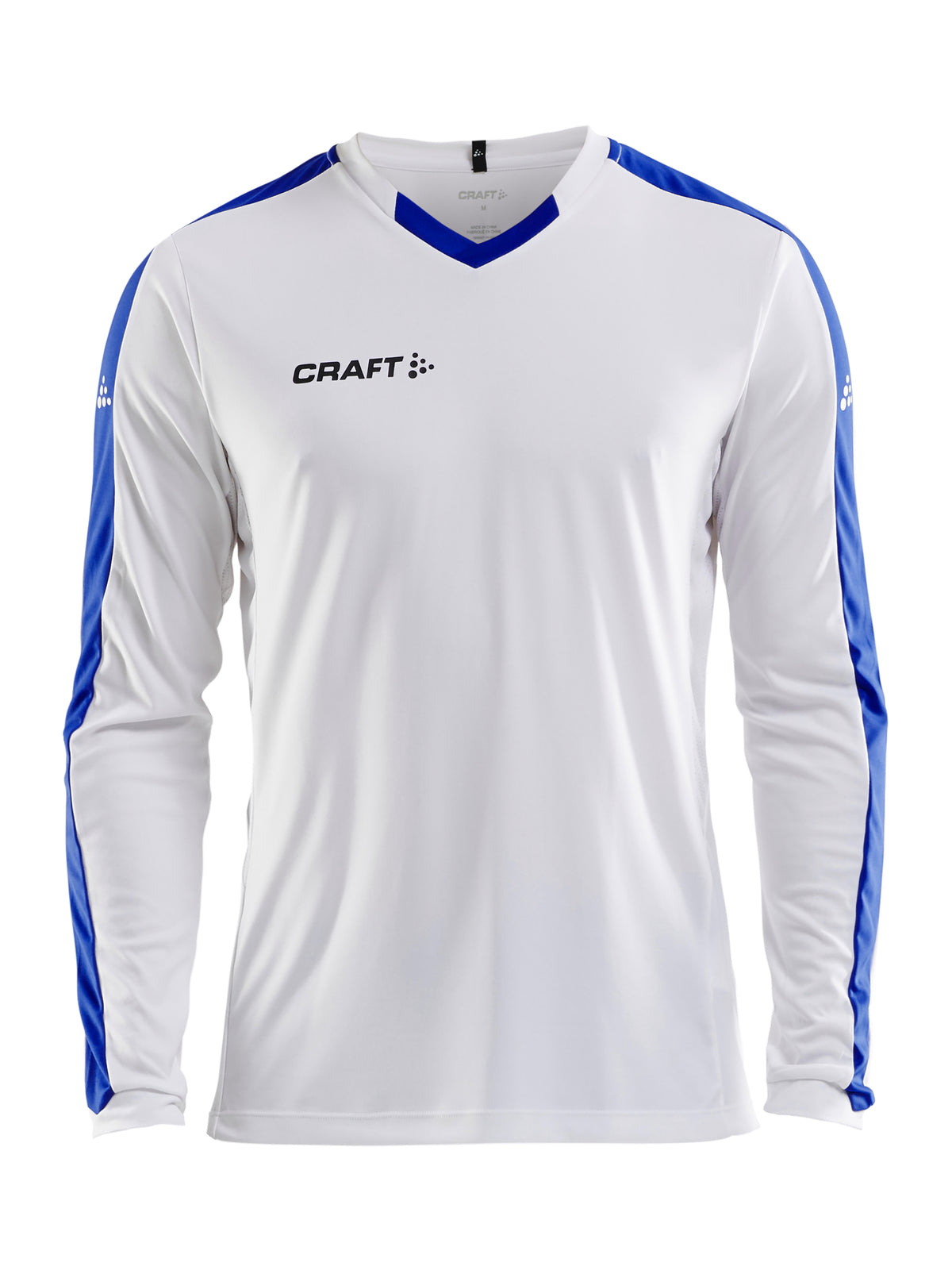 Craft Progress Jersey Contrast Ls – herre – Hvit / Club Cobolt, forside