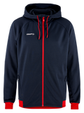 Craft NOR Adv Unify Fz Hood – herre – Blaze / Klar rød, forside