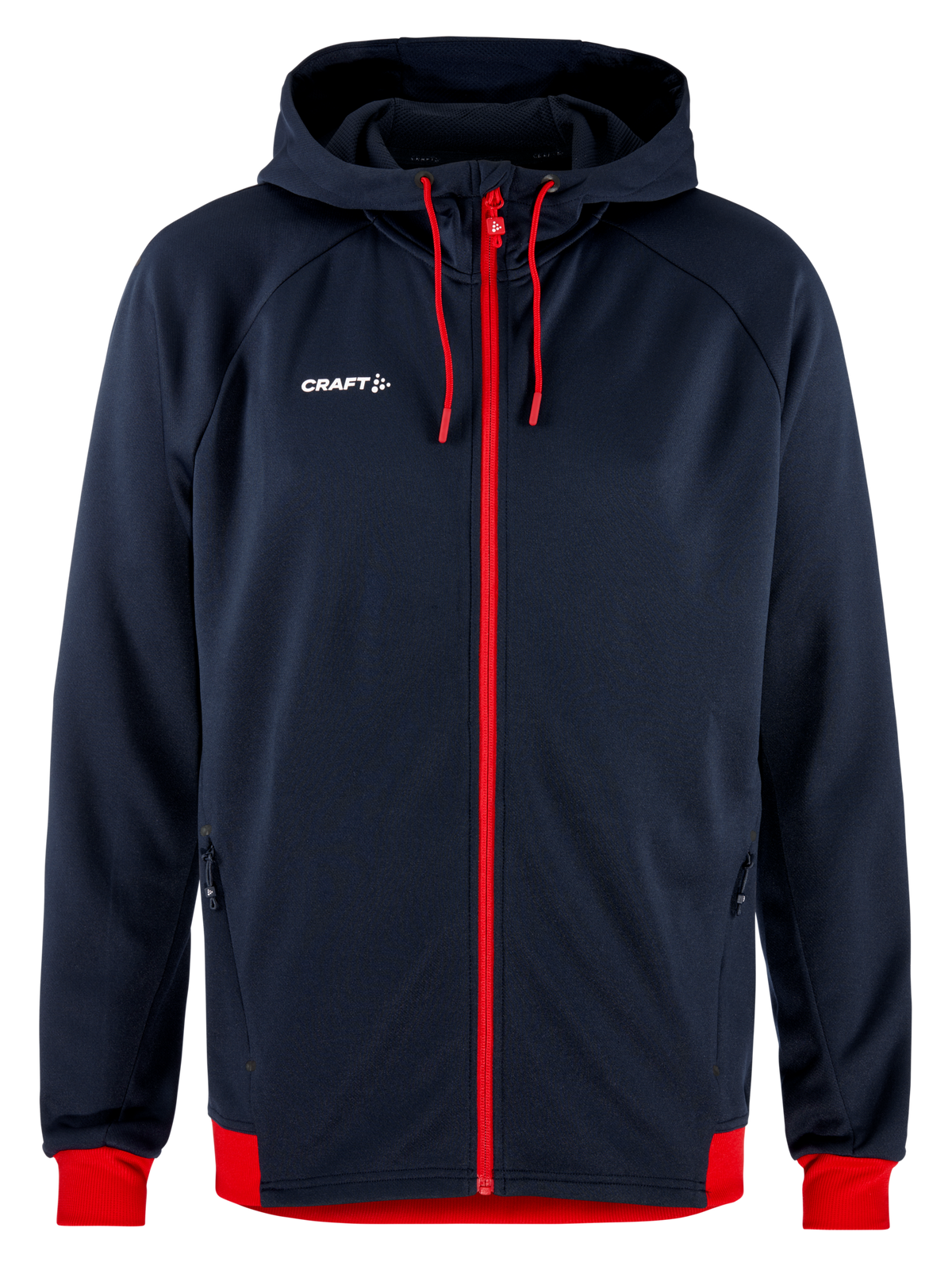 Craft NOR Adv Unify Fz Hood – herre – Blaze / Klar rød, forside