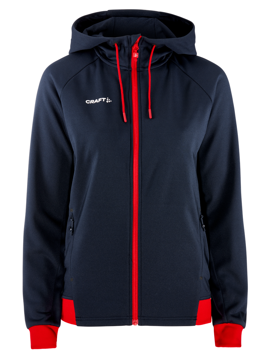 Craft NOR Adv Unify FZ Hood – dame – Blaze / Klar rød, forside