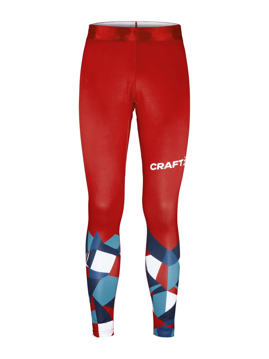 Craft NOR ADV Nordic Ski Club Tights – herre – Blaze / Klar rød, forside