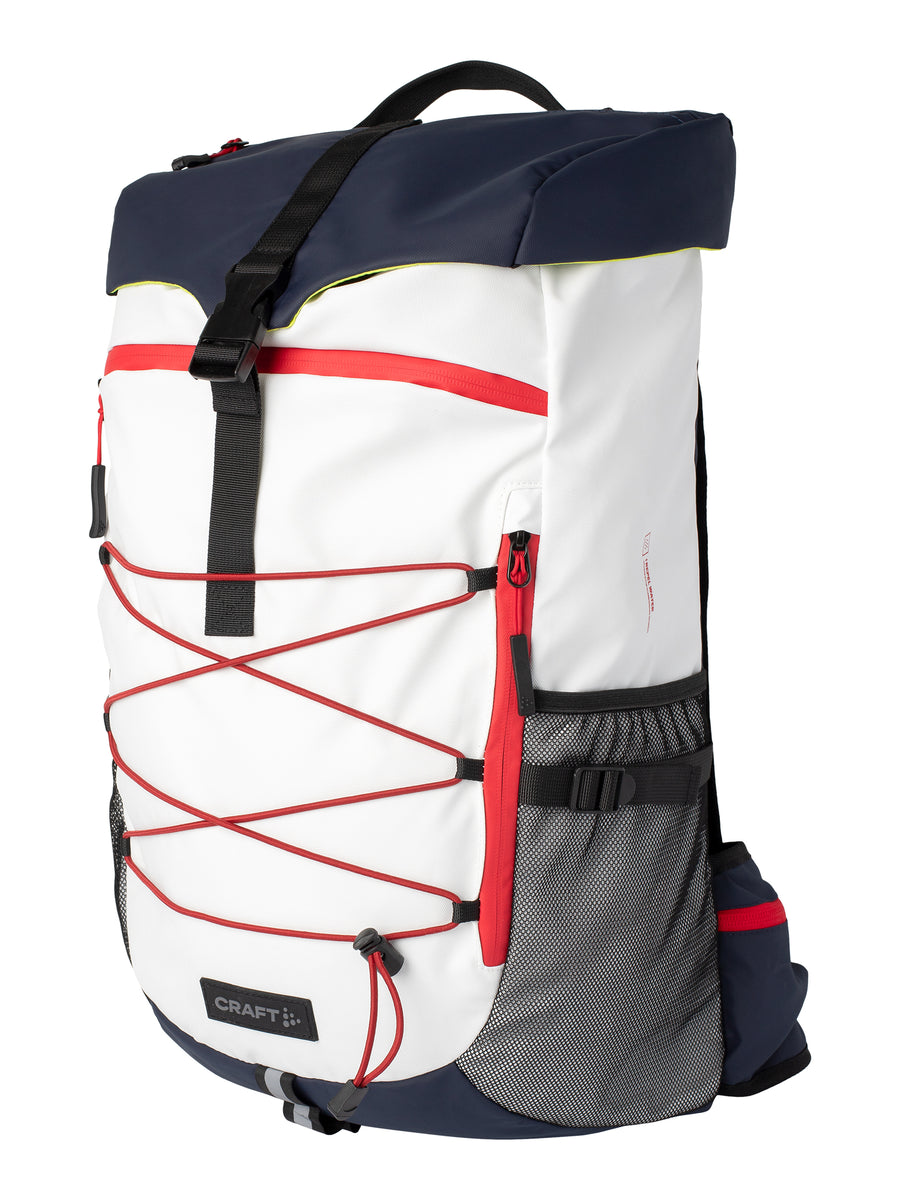 Craft NOR ADV Entity Travel Backpack 35 L – Blaze / Hvit, forside