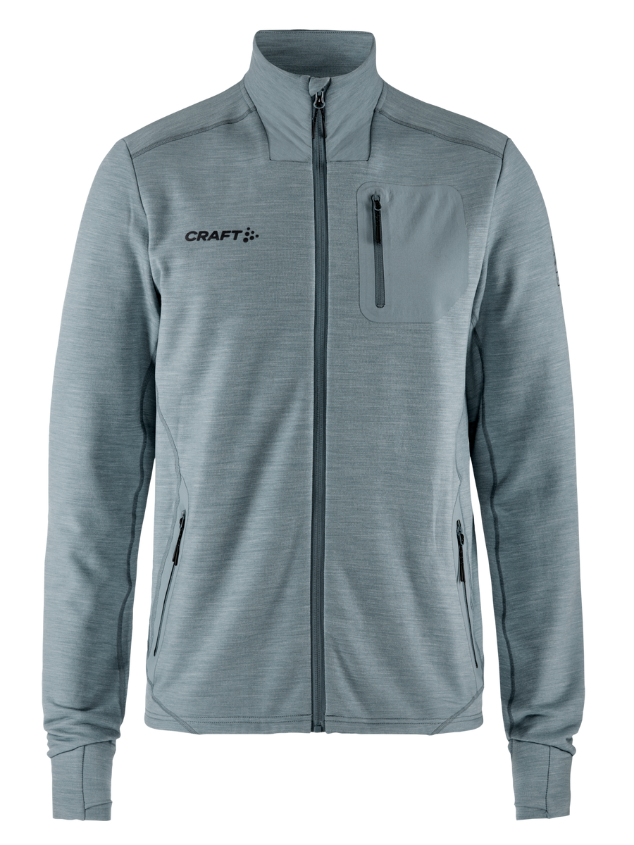 Craft PRO Explore Wool Midlayer – herre – Flow / Melange, forside