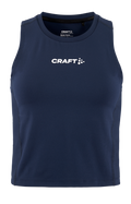 Craft Rush 2.0 Crop Singlet – dame – Marineblå, forside