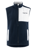 Craft NOR ADV Explore Pile Fleece Vest – herre – Blaze / Hvit