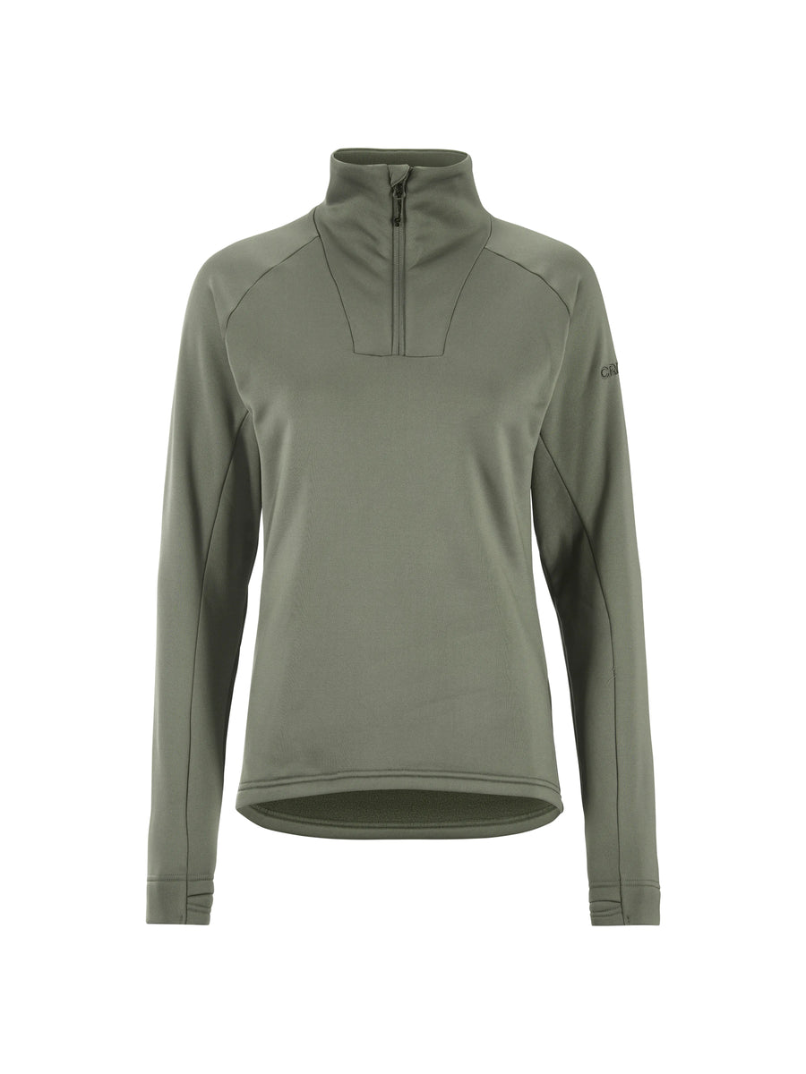 Craft Explore Power Fleece Half Zip – dame – Leaf, forside