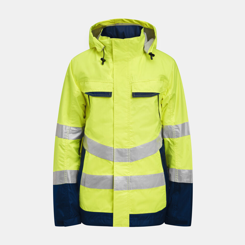 Jobman 1283 HV Skalljakke KL 3 – Yellow/Navy