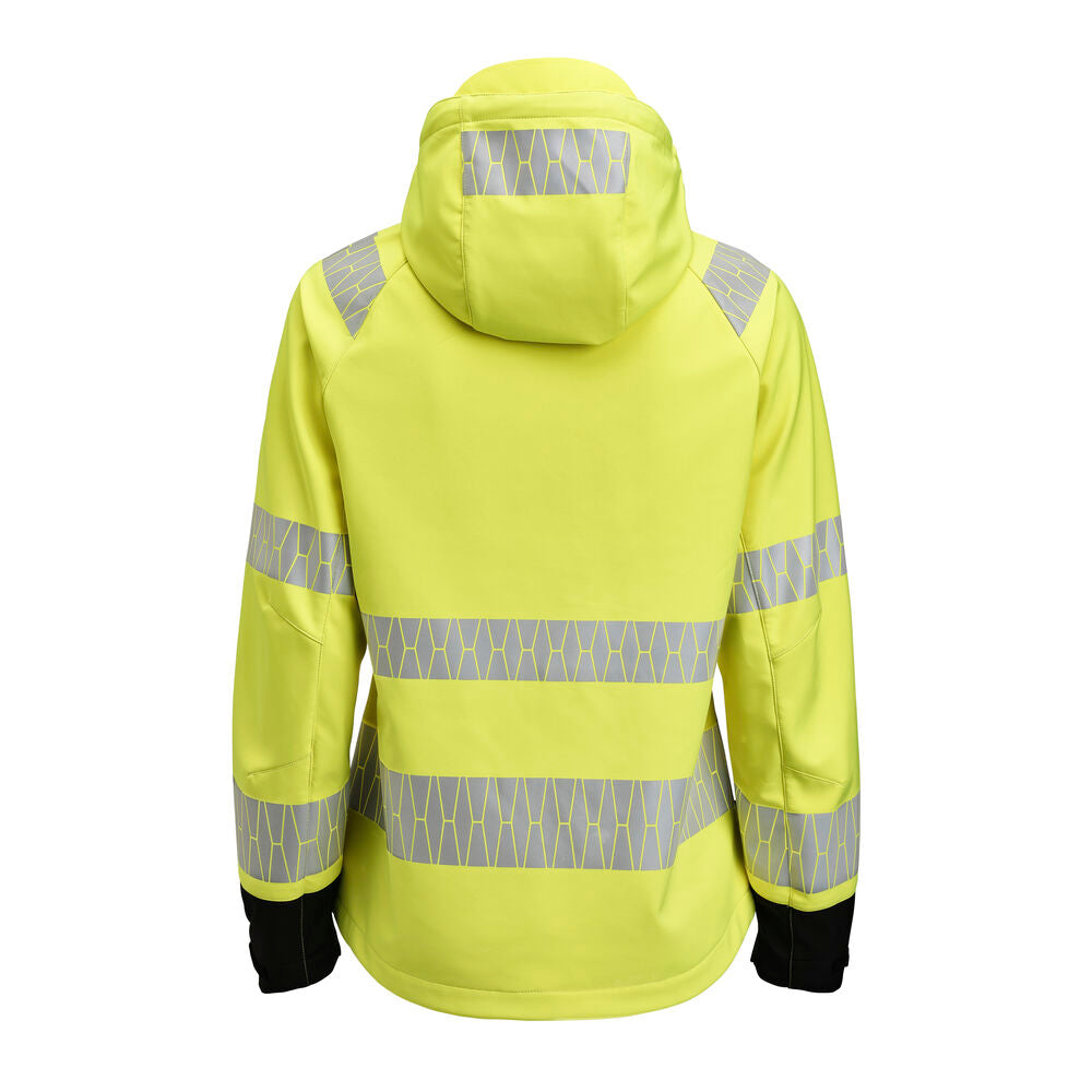 Jobman 1377 Womens Softshell Jacket Hi-Vis – bakside