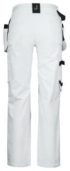 Jobman 2179 Malerbukse W Hvit/Svart – bakside