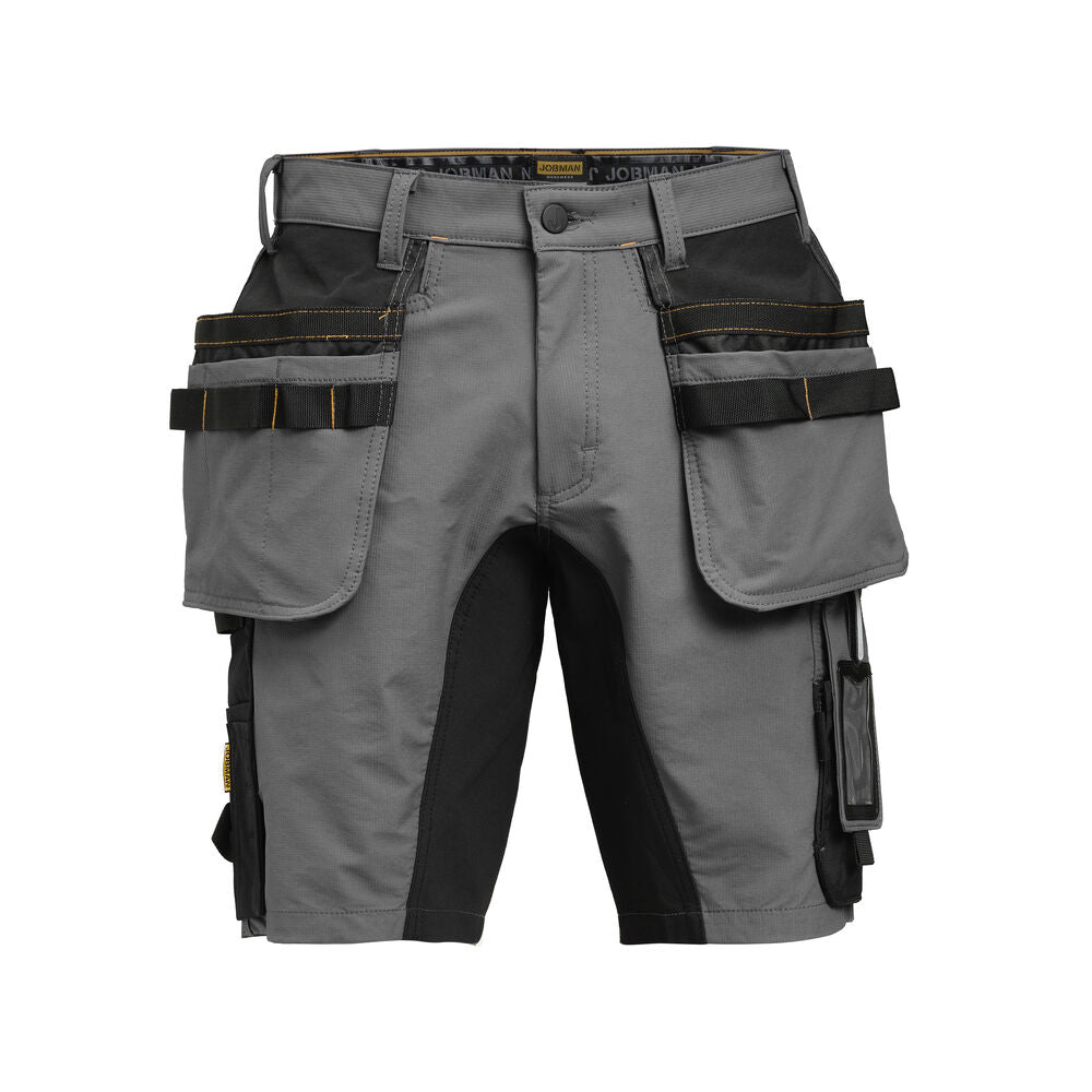 Jobman 2196 Håndverkershorts Stretch – Dark Grey/Black